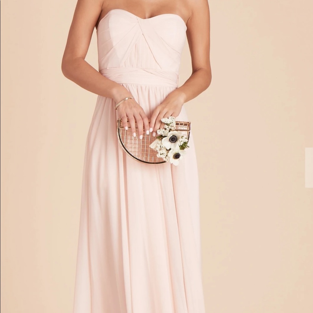 Birdy grey bridesmaid dress- pale blush